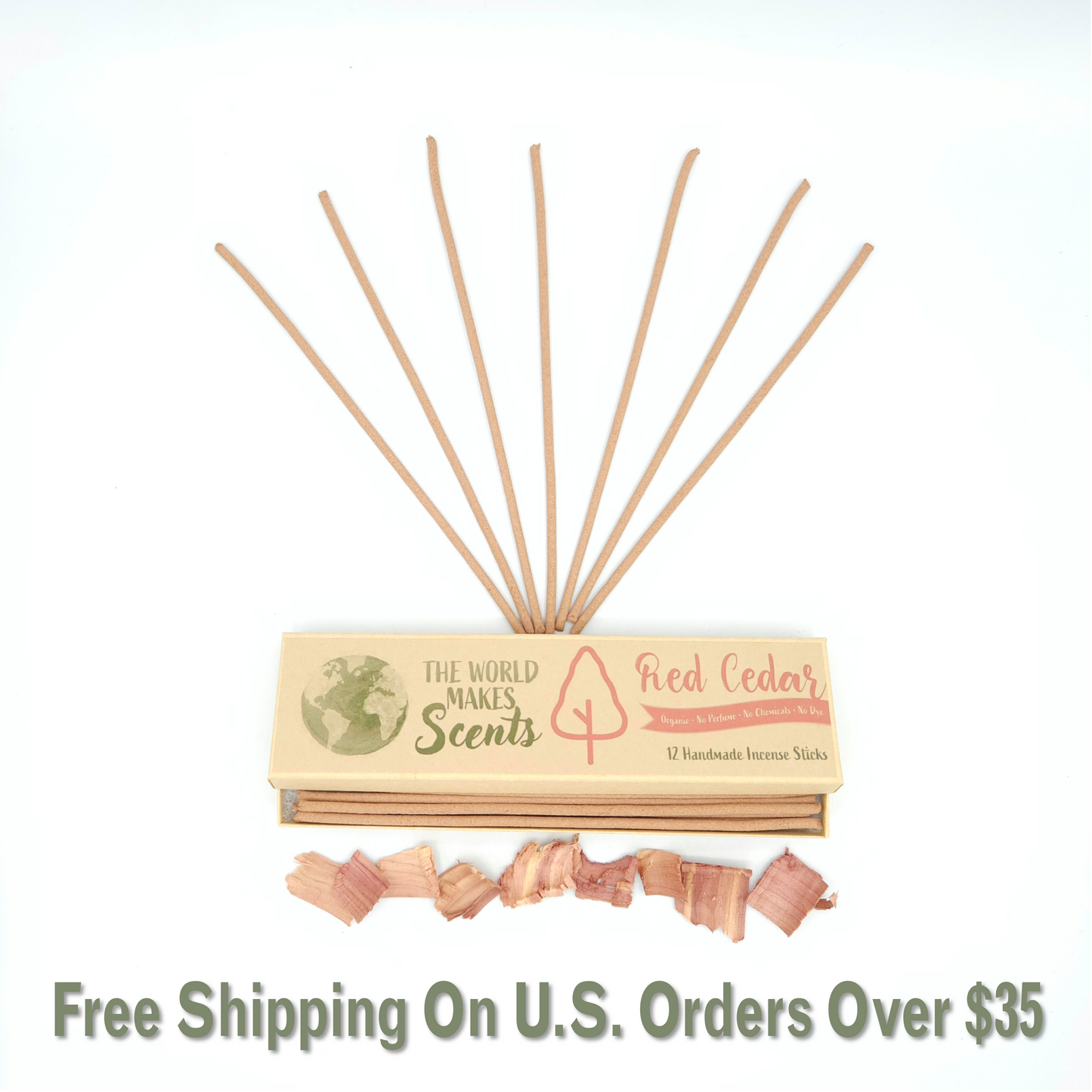 Red Cedar Organic Incense Sticks