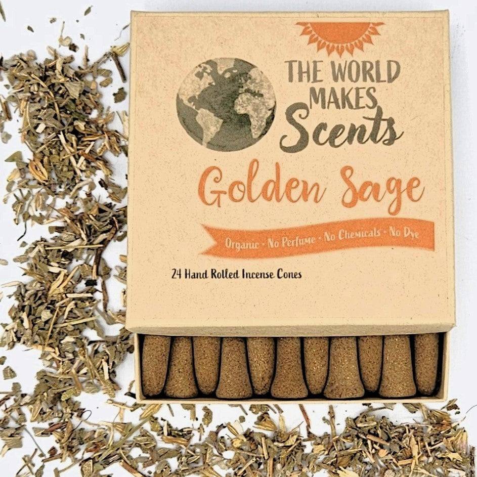 Golden Sage Organic Incense Cones