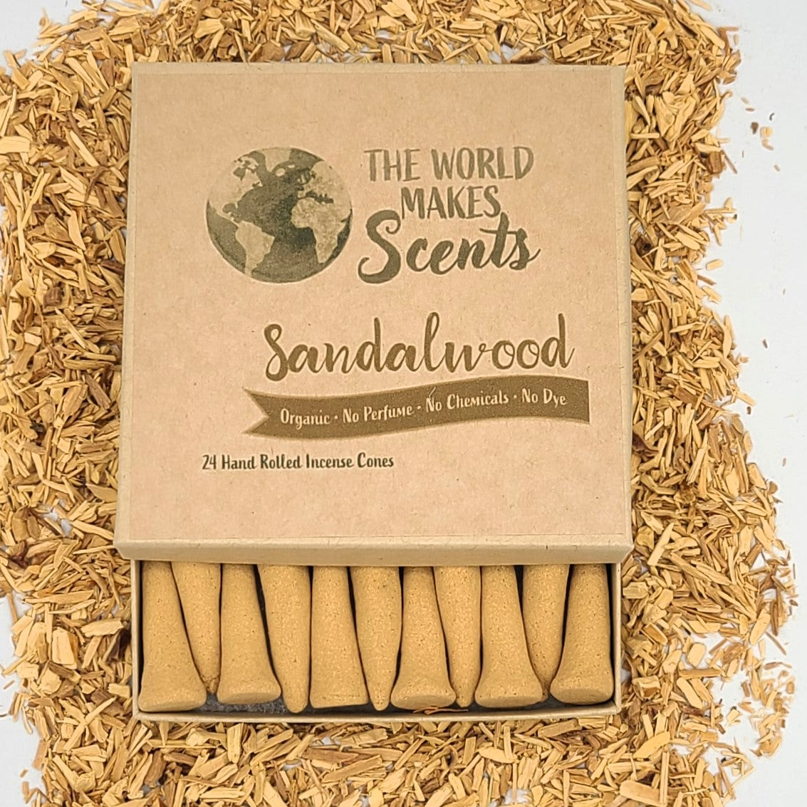 Sandalwood Organic Incense Cones