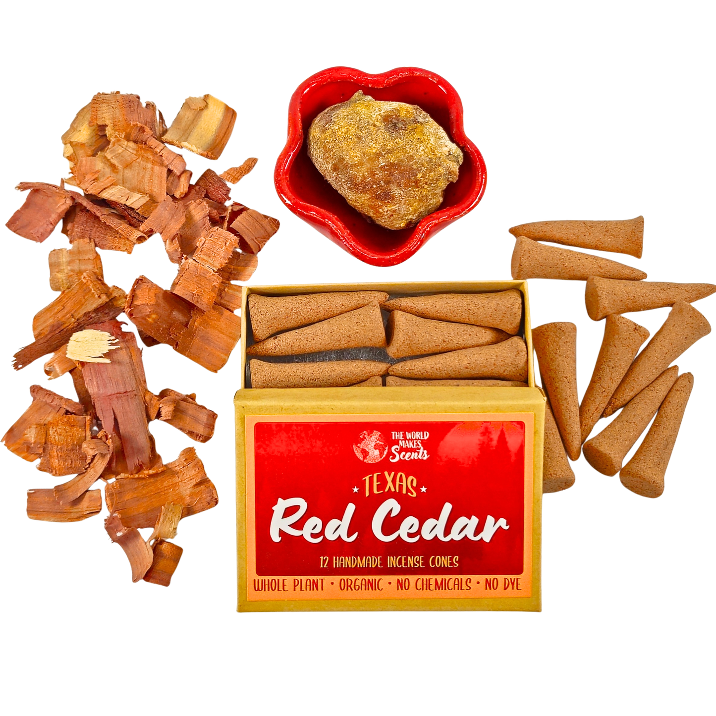 Red Cedar Organic Incense Cones