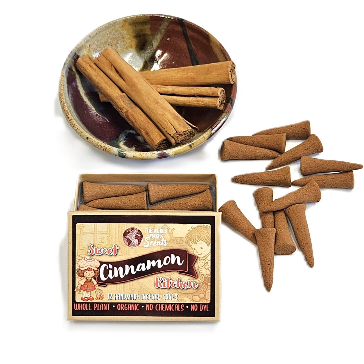 Sweet Cinnamon Kitchen Organic Incense Cones